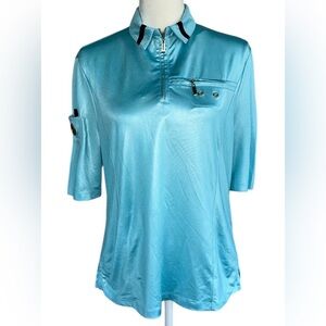Jamie Sadock Turquoise Button Down Shirt